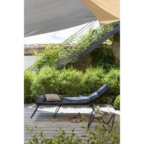 Lafuma 83.9'' Long Reclining Single Chaise with Cushions & Reviews